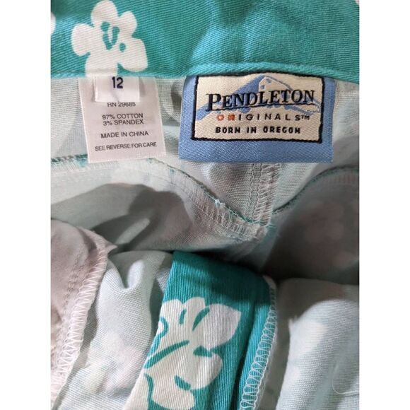 Pendleton Size 12 Cotton Blend Tropical Summer Skirt - Picture 2 of 3